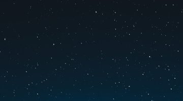 Lua crescente no ceu noturno